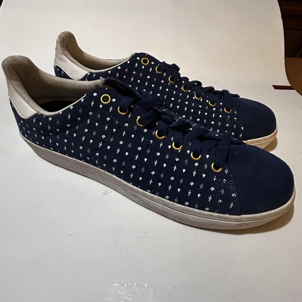 Adidas Stan Smith Vulc Shoes‎ Mens Size 9 Navy Blue Suede Skateboarding D83845